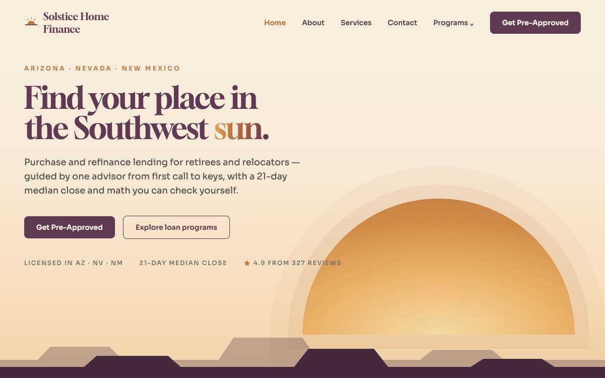 Preview of Solstice — Retirees & Relocation